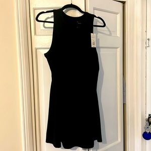Black Tank tennis dress (no shorts) NWT
